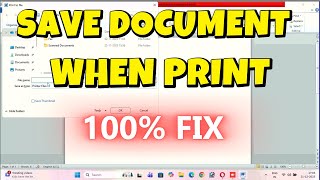 Printer Is Asking to Save Instead of Print? | Print Dete Time Save Ka Option Aata Hai | Fix Easily