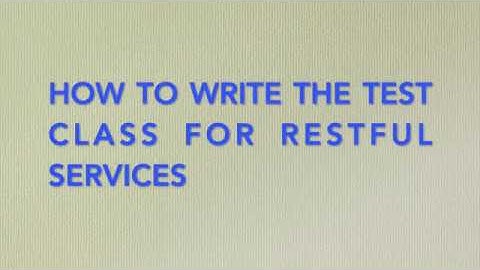 Salesforce Writing Test Class for RESTful Services #Salesforce #TestingREST #ApexTesting
