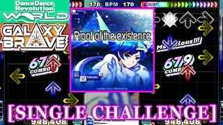 【DDR WORLD】 Proof of the existence / 猫叉Master+ [SINGLE CHALLENGE] 譜面確認+Clap