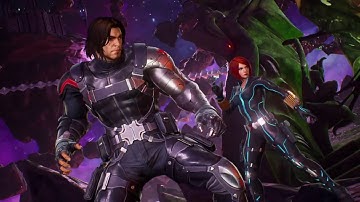 MARVEL VS. CAPCOM: INFINITE - Black Widow & Winter Soldier VS Gamora & X