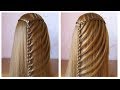 Tuto tresse cascade facile ★ Coiffure simple pour tous les jours, cheveux long