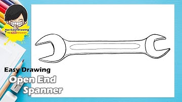 Easy Drawing Open End Spanner