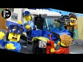 Lego Bank Truck Explosion Robbery Crazy Heist Junkyard Chase Lego City Police Stop Motion Animation
