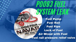 P0093 Fuel System Leak | Nissan Navara D40