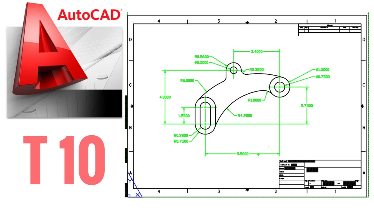AutoCAD Tutorial 10 YouTube