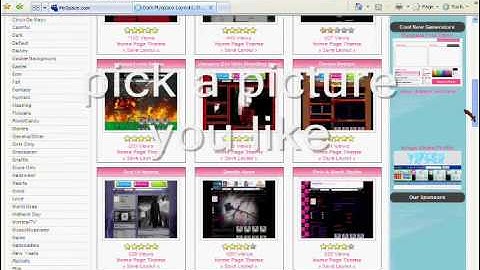 how to add a myspace background