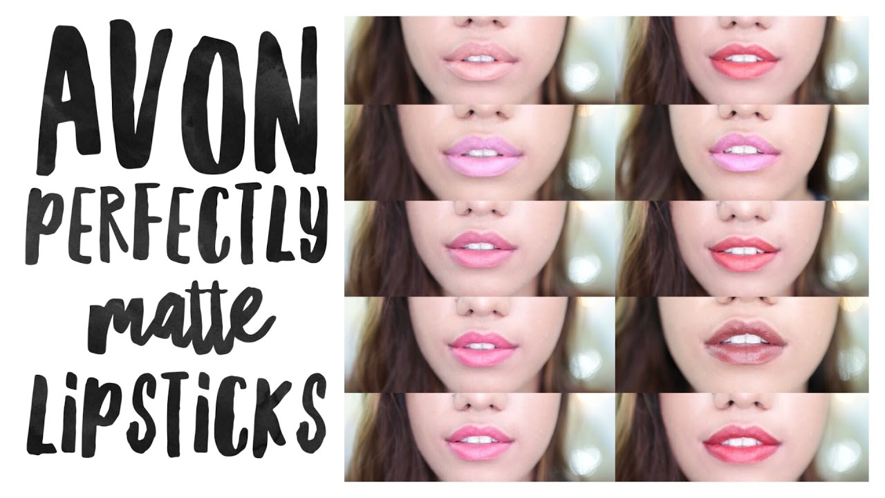 Avon Perfectly Matte Lipstick Review + Swatches | Debasree Banerjee -  YouTube