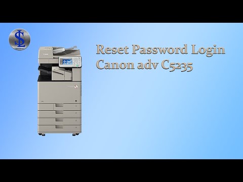 Reset Password Login Canon adv C5235