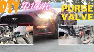 P144c. How to replace Mustang EcoBoost Purge Valve. DIY.