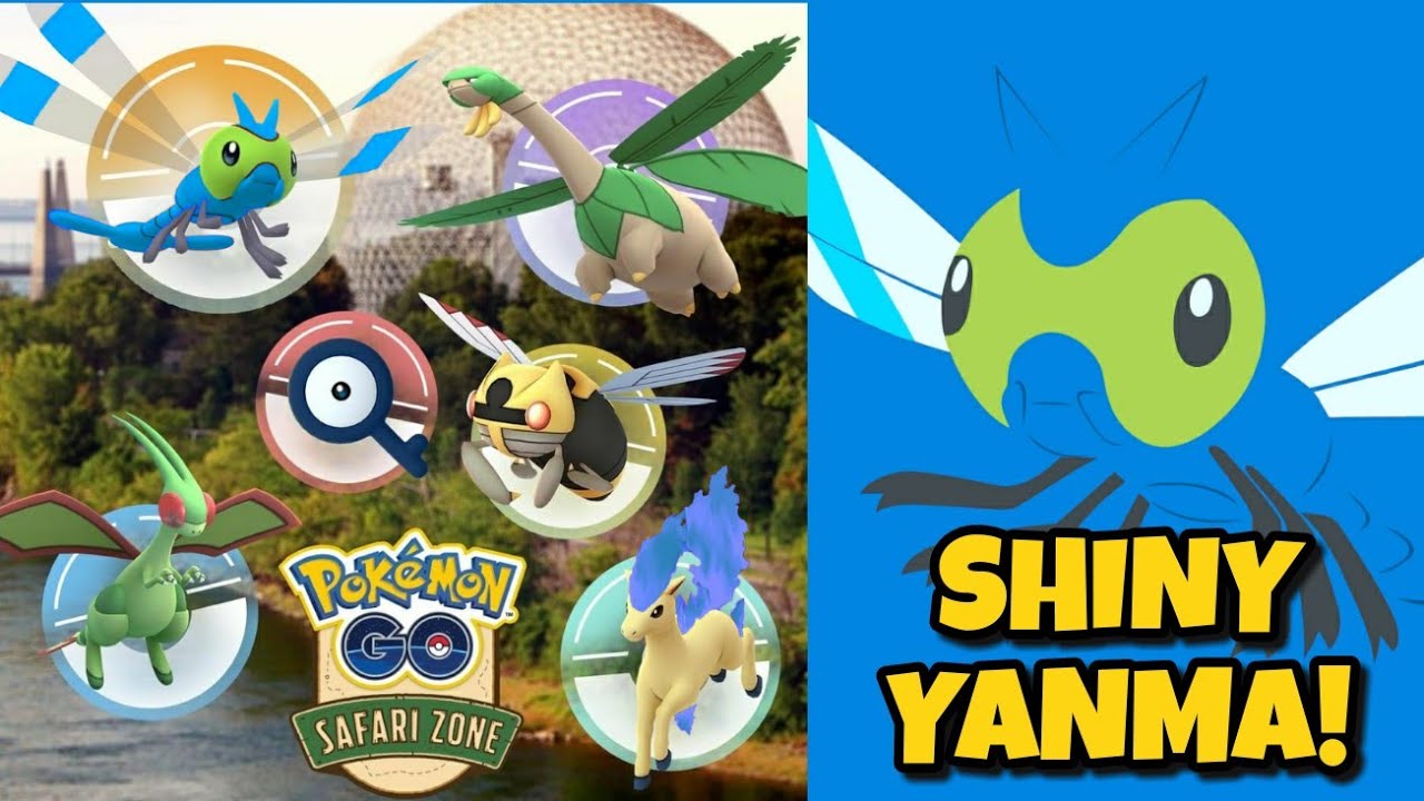 NEW POKEMON GO SAFARI ZONE EVENT IN MONTREAL CANADA! SHINY YANMA?