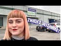 COME THRIFT WITH ME AT THE GOODWILL OUTLET + HUGE TRY ON THRIFT HAUL