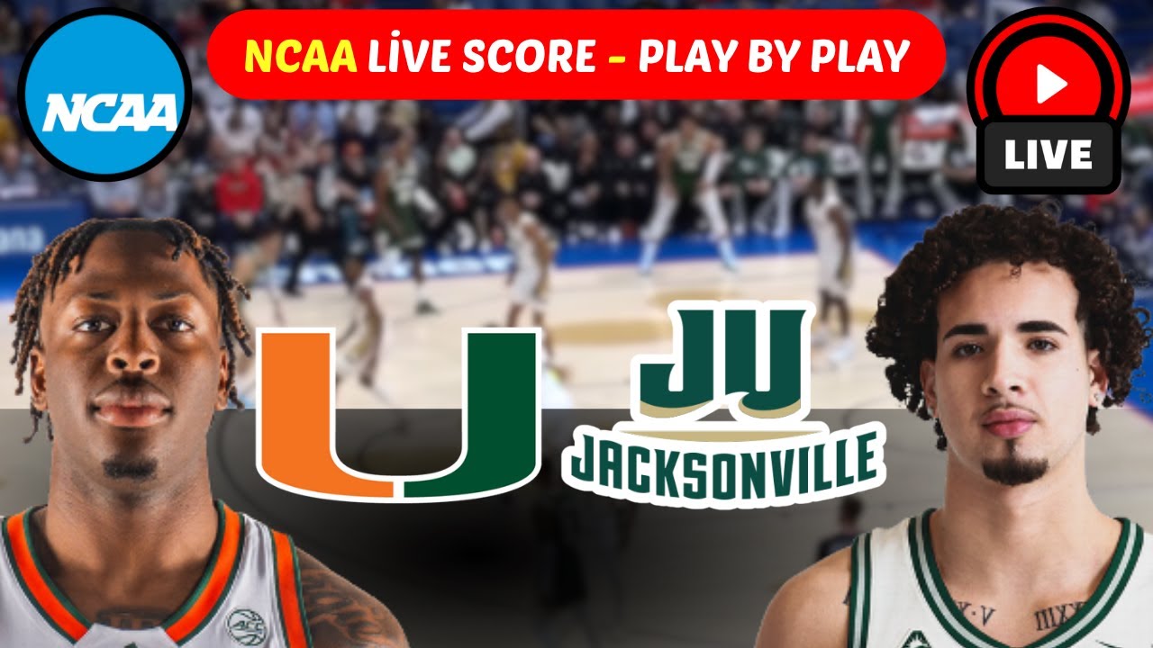 🔴 Miami Hurricanes vs Jacksonville Dolphins | NCAA Men’s College Basketball | Live Score Update
