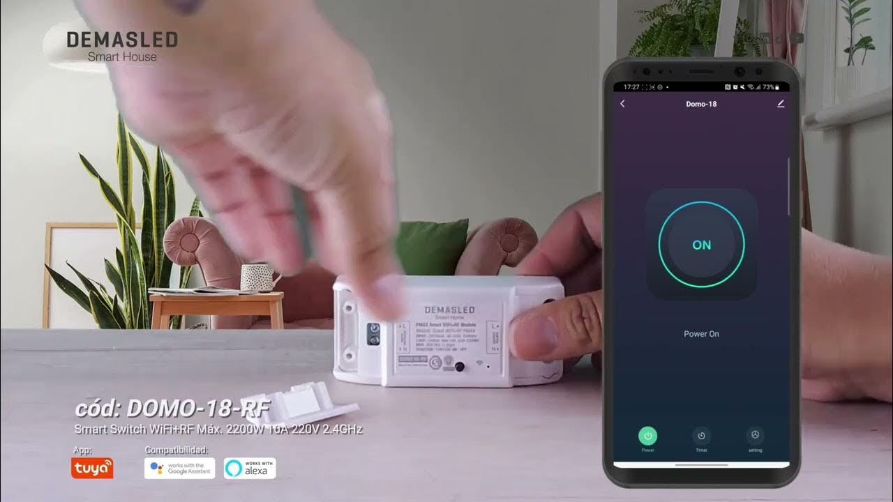 Smart Switch WiFi+RF DEMASLED Smart House Domotizá y automatizá tu