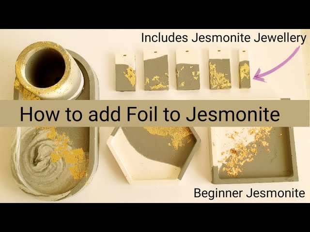 Jesmonite: Adding foil to your Jesmonite projects 