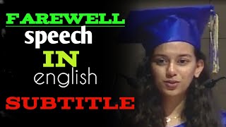 farewell speech university students|| farewell speech in english || learning English