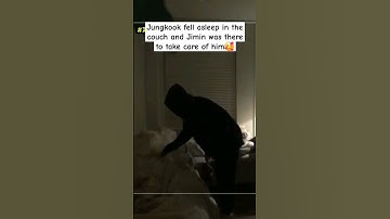 Jimin taking care of a sleepy Jungkook... and make sure he