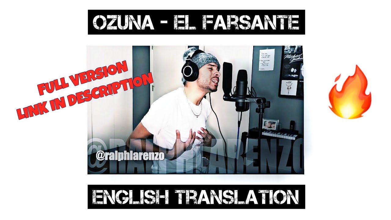 Ozuna El Farsante English Cover YouTube