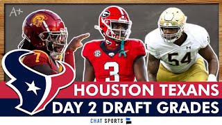 Houston Texans Day 2 Draft Grades On Kamari Lassiter, Blake Fisher \& Calen Bullock| 2024 NFL Draft