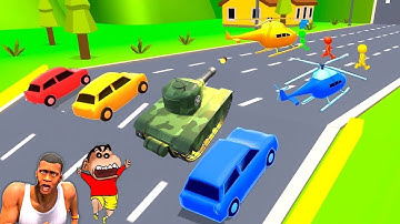 NOOB vs PRO vs HACKER with SHINCHAN and CHOP in SHAPE-SHIFTING GAME IN HINDI | AMAAN-T