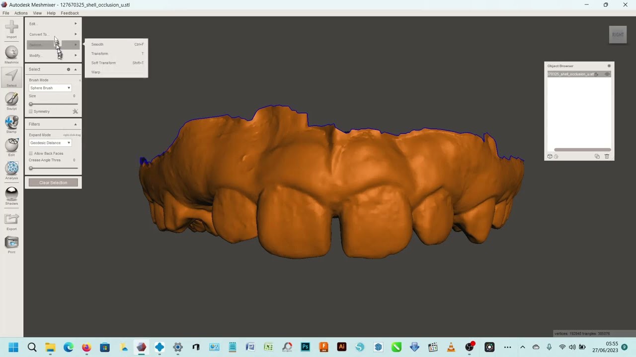 MESHMIXER - ELIMINANDO DEFEITO DE MALHA EM MODELOS 3D - EM HD