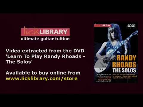 Mr Crowley - Randy Rhoads - Main Solo Performance With Danny Gill | Licklibrary