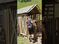 Building a CABIN from PALLETS, extension #shorts