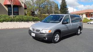 Sports Performance 2000 Pontiac Montana 1 owner minivan video overview and walk around.