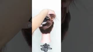 Cute and Easy clutcher hair bun #short #hairbun #clutcher