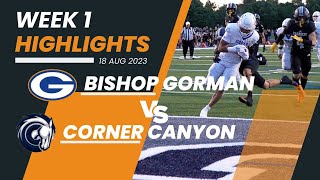 🏈🔥🔥🎥 105 Points Scored in Utah #2 Bishop Gorman vs Corner Canyon Game