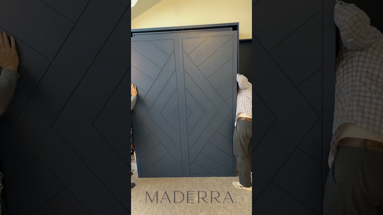 Transforming my space with this incredible wall-mount bookcase door.