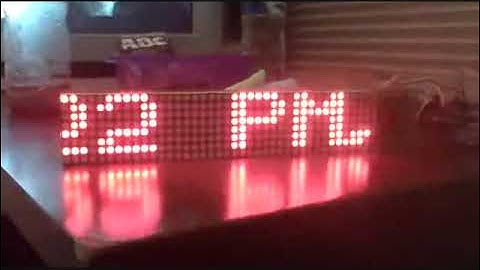 40x8 matrix led Clock with Arduino