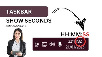 How to show SECONDS in Windows 10 TASKBAR (Hidden Hack)