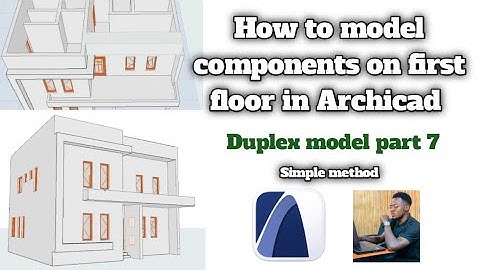 Archicad tutorial on how to model components on first floor