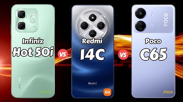 Infinix Hot 50i vs Redmi 14C vs Poco C65