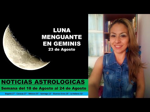 Video: Cuando la luna menguante en agosto de 2019