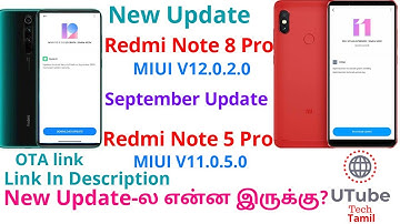 Redmi Note 8 Pro MIUI V12.0.2.0 Update | Redmi Note 5 Pro New Update | Tamil