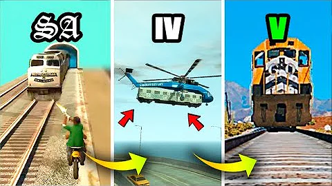 BEST TRAIN MISSION In GTA Games (Evolution)