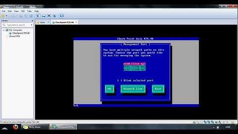 Check Point GAiA Firewall R75   VMware Installation Video   Part 1