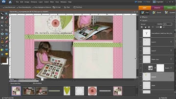 Adding Embellishments to a Digital Scrapbook Page in Photoshop Elements 6.0