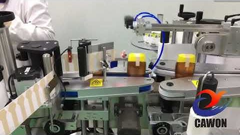 corner labeling machine for honey bottle