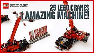 An amazing machine from 25 LEGO Technic Rough Terrain Cranes - YouTube