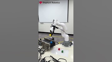 myCobot 320 | Explore how the 6-axis #robot arm efficiently collects and transports wooden blocks