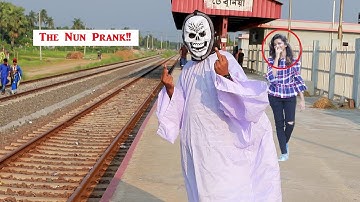 Best Scary Nun Prank  ☠️☠️  She Has No Idea What