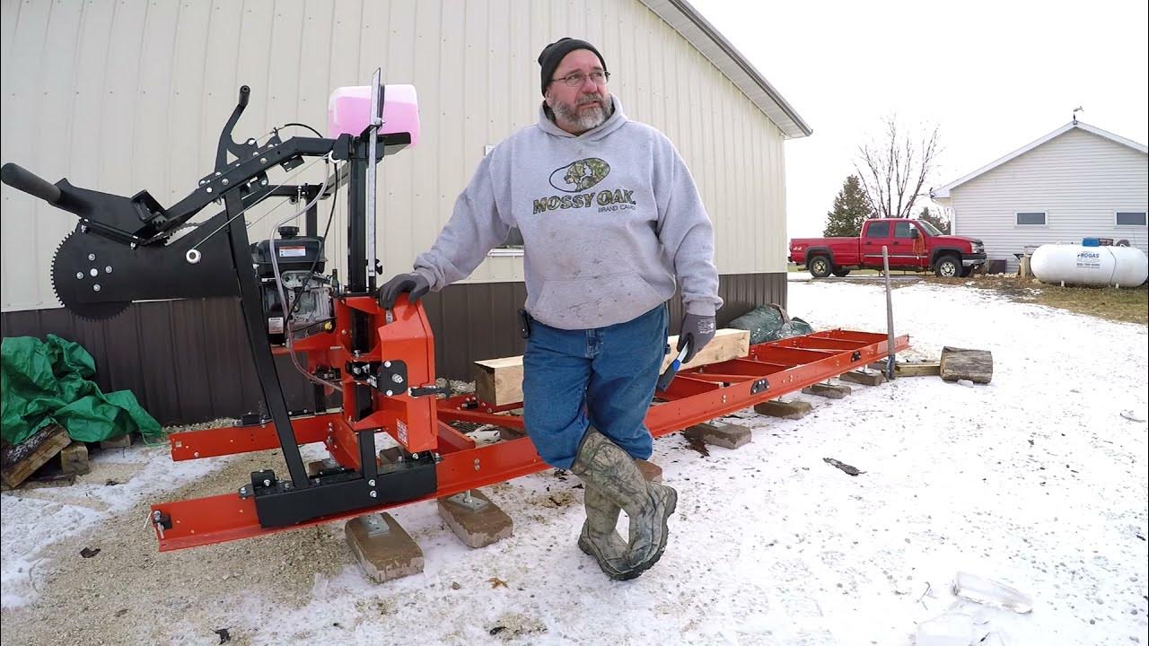 LX55 WoodMizer .Making saw dust YouTube