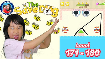 Save the Dog walkthrough Level 171 to 180.  Funny game with a lot of brain power!