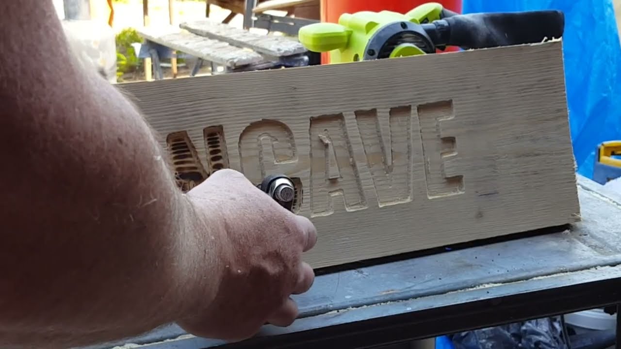 Router Projects - Make a Mancave sign for your 
