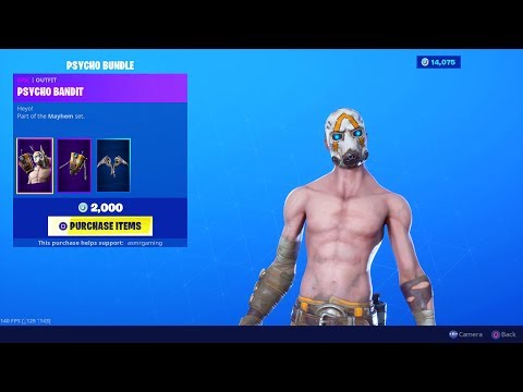 fortnite-new-borderlands-3-psycho-bundle-bandit-skin-pack-🎮-bonus-item-shop-update