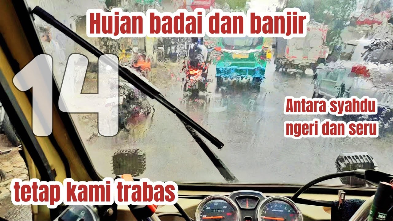 DETIK-DETIK CUACA EKSTREM! Perjalanan Motor Camper kami dihajar hujan badai dan banjir