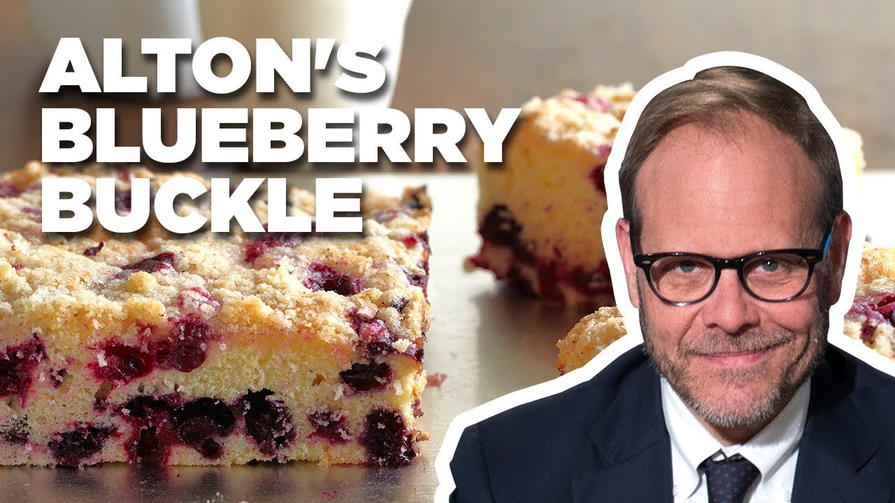 Alton Brown Makes Blueberry Buckle | Good Eats | Food Network