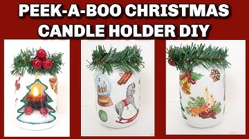 Quick and Easy Decoupage Candle holder Diy